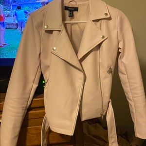 Forever 21 Pink Biker Jacket